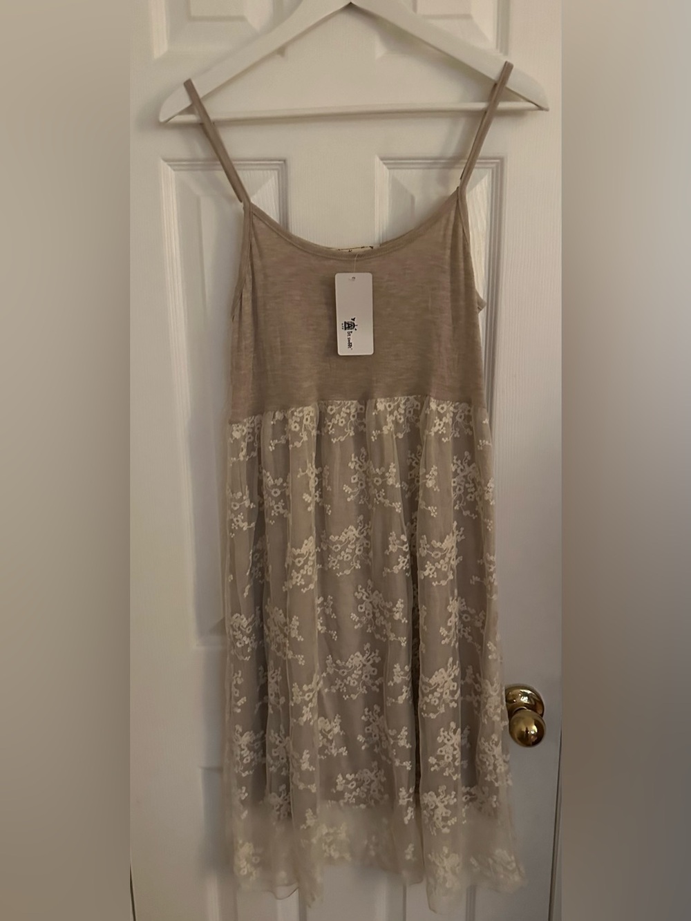 Beautiful summer lace bottom dress NWT